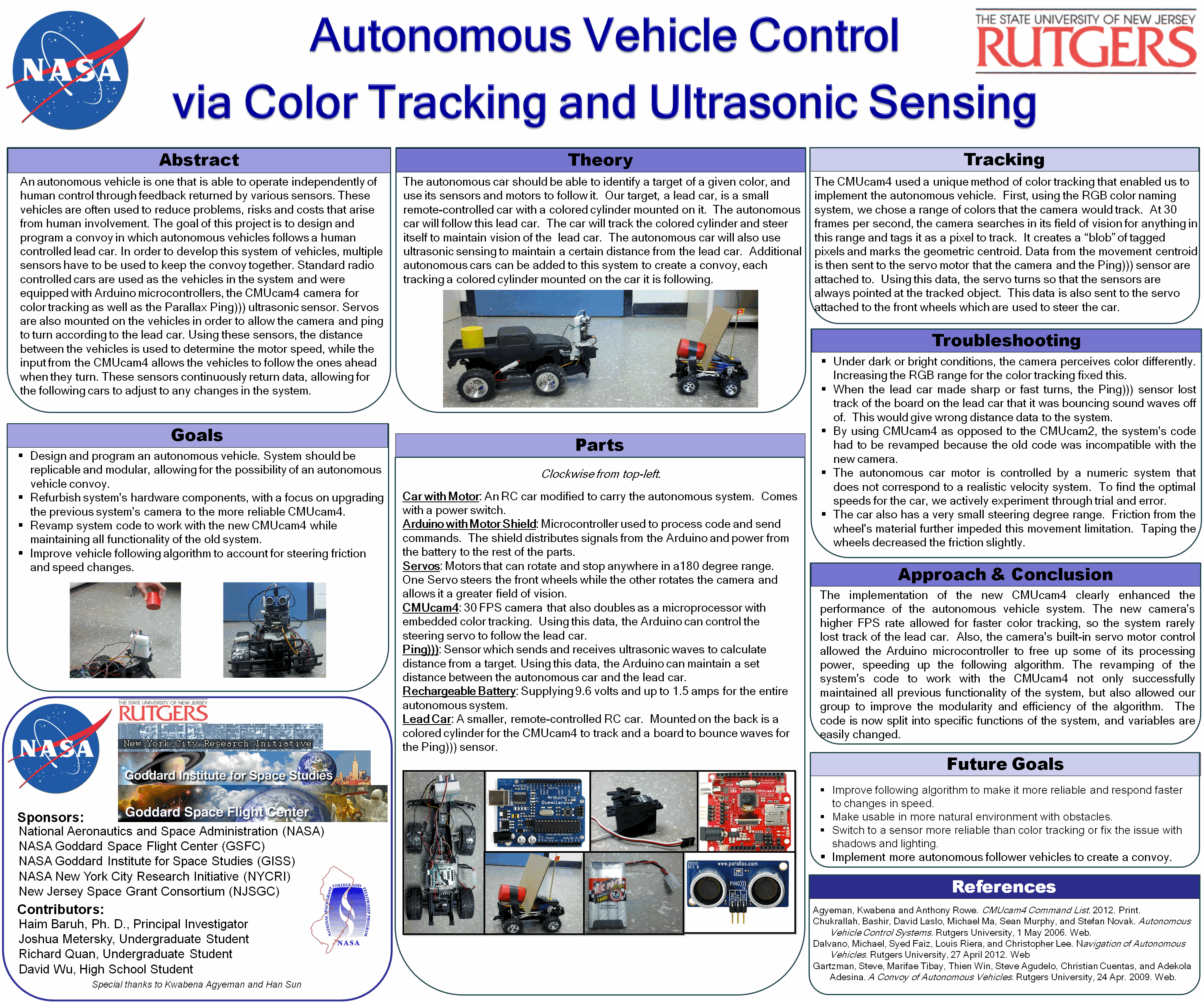 Autonomous Vehicle Control poster (full size)