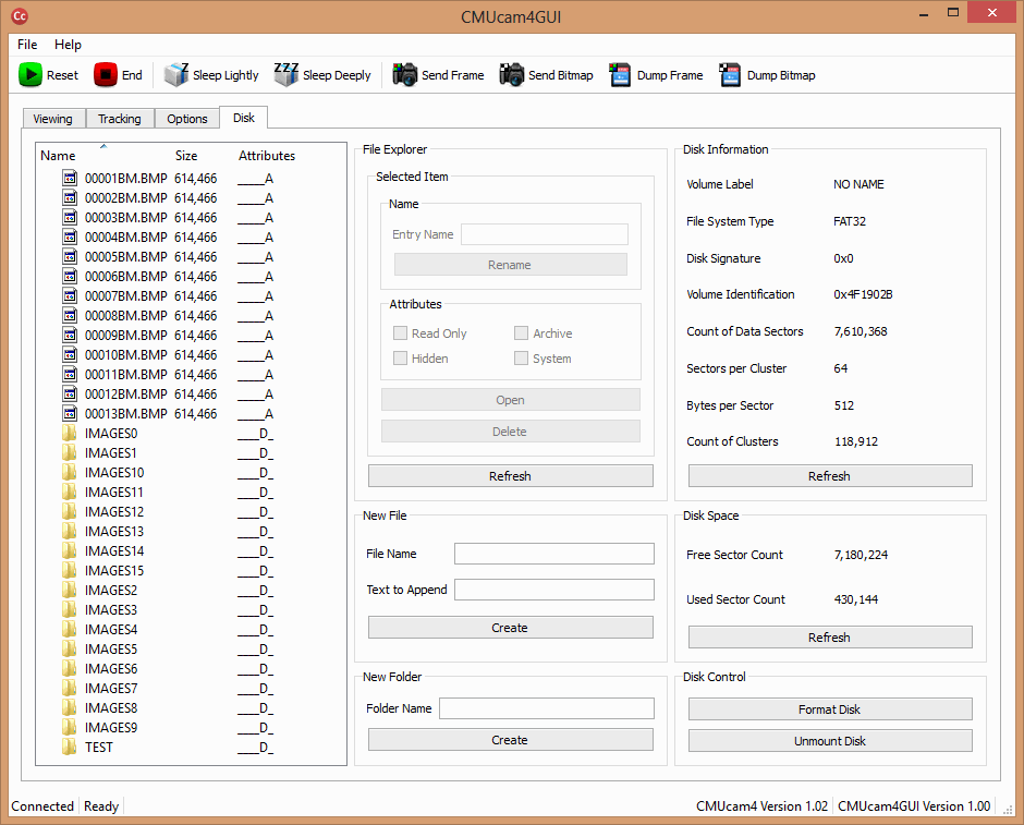 Disk tab
